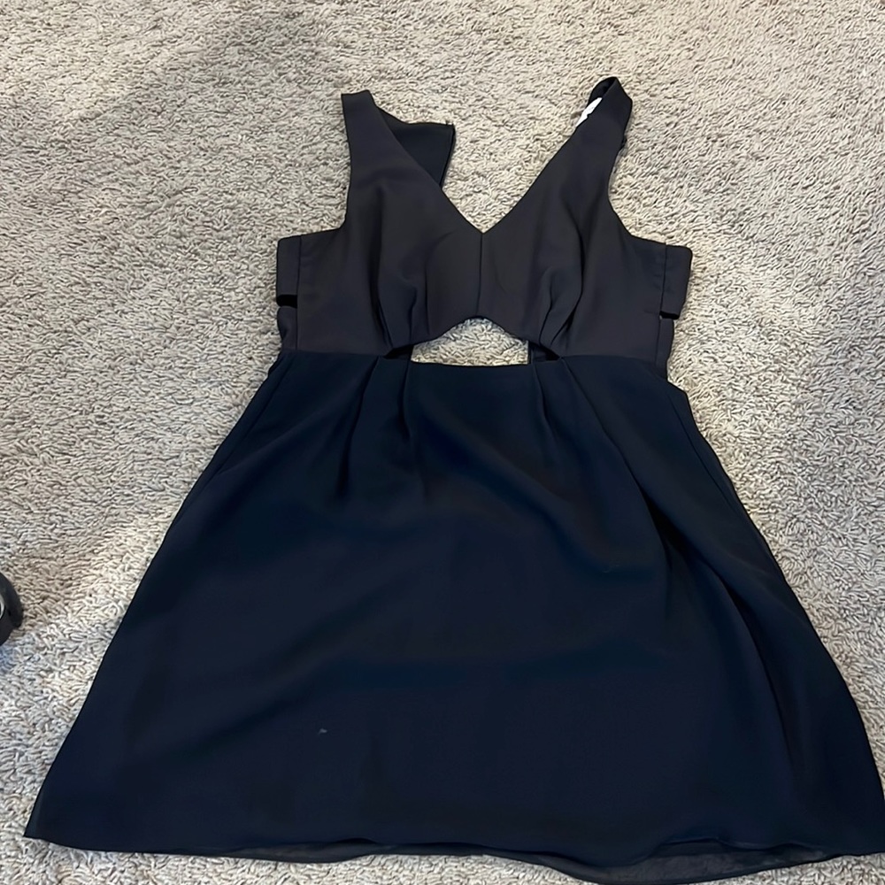 BCBG Black Cut-Out Dress